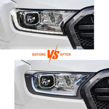 Front Headlight Head Lights Cover Trim For Ford Ranger Raptor PX3 XLT 2018-2022