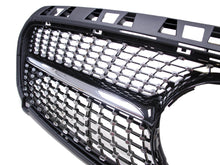 Black Diamond Front Grill for Mercedes W176 2016 2017 2019 LCI w/o Camera