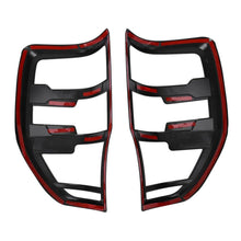 Pair Matte Black Tail Light Cover Trims For Ford Ranger PX PX2 PX3 2012-2022 Wildtrak