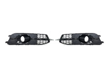 All Black Fog Light Grille Covers Left+Right Audi A6 C7 S-Line S6 2012-2015