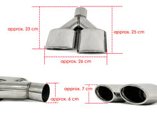 C63 AMG Chrome Exhaust Tips 65mm Inlet for Mercedes