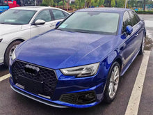Pair Front Bumper Fog Light Grille Covers For Audi A4 S4 B9 2020-2024