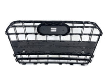 RS6 Style Glossy Black Front Grille Grill For Audi A6 C7 S6 2016-2018