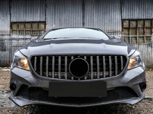 Silver GTR Grille Front Bumper Grill for Mercedes CLA C117 2013-2016 w/o Camera fg20