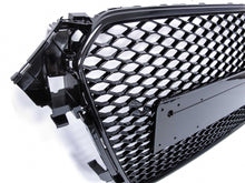 RS4 Style Honeycomb Front Grille Badgeless For Audi A4 S4 B8.5 2013–2016