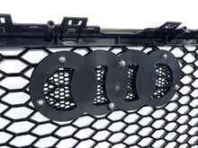 Glossy Black Front Mesh Grille Grill For Audi A6 S6 C7 2012-2015 fg146