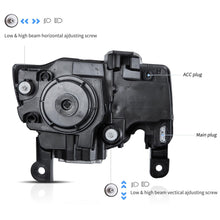 Full LED Headlights For 2014-2021 Jeep Grand Cherokee Blue DRL Startup