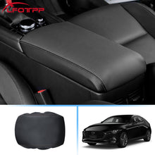 Car Centre Console Armrest Cover Protector Black For 2019-2025 Mazda 3