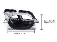 C63 Style Gloss Black Rear Diffuser + Chrome Tips For Mercedes W205 C250 C300 C43 AMG Sedan 2015-2021