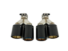 62mm Inlet Carbon Fiber Exhaust Tips Tailpipe Universal