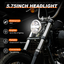 5.75 inch LED Headlight with Turn Signal & DRL for Harley Davidson Indian Motorcycles