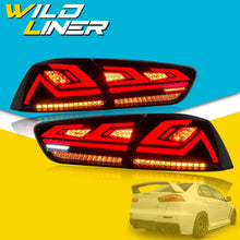 Rear LED RGB Tail Light Assembly For Mitsubishi Lancer EVO X 2008-2017