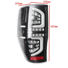 Pair LED Tail Light Rear Lamp For Ford Ranger PX T6 MK1 MK2 XL XLT 2011-ON Clear