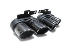 Glossy Black Rear Diffuser + Exhaust Tips for Audi A6 C8 S6 Sline 2019-2023 di92