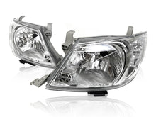 Clear Headlights Pair LH+RH for Toyota Hilux Ute 2008–2011 Facelift (LCI)