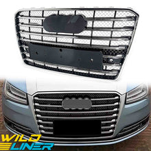 For 2015-2018 Audi A8 W12 Chrome Front Bumper Grille Mesh Grill
