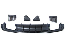 Glossy Black Rear Diffuser Lip + Exhaust Tips for Audi A7 Sedan S-Line 2019-2023 di85