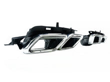 E63 Style Rear Diffuser + Chrome Exhaust Tips for Mercedes E Class W212 S212 E250 E350 AMG Pack 2013-2016 di20