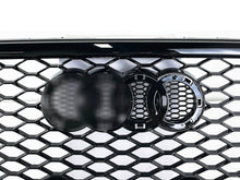 RS4 Style Gloss Black Honeycomb Front Grille For Audi A4 S4 B8 2009–2012