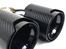 Pair For 2019-2025 BMW G20 M340i G42 M440i G23 G26 M220i Carbon Fiber Exhaust Tips Muffler Pipe Black