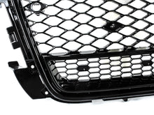 Gloss Black RS3 Style Honeycomb Front Grille For Audi A3 8P 2009–2013