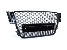Badgeless Gloss Black Honeycomb RS5 Style Front Grille For Audi A5 S5 8T 2008–2012