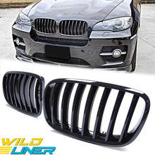 2pc Front Grill Grille Gloss Black Suitable for BMW E70 X5 E71 X6 2007-2013
