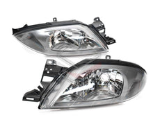 Pair LH+RH Head Light (Silver Grey) For Ford Falcon Fairmont AU 1998-2000 Headlights Front Lamp