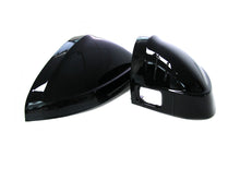 Glossy Black Side Mirror Cover Caps for AUDI B9 A4 S4 RS4 A5 S5 RS5 2018-2024
