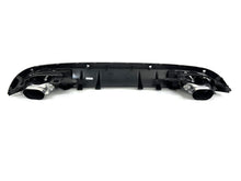 C43 Style Rear Diffuser + Round Tips for Mercedes W205 C200 C250 C300 Sedan 2015-2021 Non-AMG