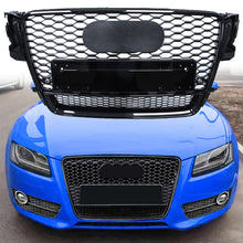 RS5 Style Gloss Black Honeycomb Front Grille For Audi A5 S5 B8 8T 2008–2012