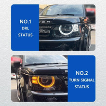 Pair LED Front Headlights For Land Rover Range Rover Sport L320 2006-2013 Head Lamp without AFS