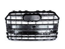 Glossy Black Front Grille Grill For Audi A6 C7 S6 16-18 fg178