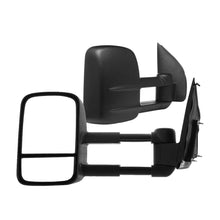 Black Manual Extendable Towing Mirrors For Nissan Navara D40 2005-2015