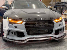 LED Sequential Headlight Front DRL Lamp Assembly for Audi A7 C7 RS7 2012-2015 w/o AFS