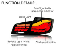 Red/Smoke OLED Sequential Tail Lights For BMW 5 Series F10 F18 2011-2016