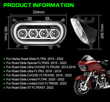 LED Headlight with DRL for Harley Davidson Road Glide FLTRX / Special FLTRXS / Ultra CVO 2015+ Models