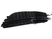 Black Front Bumper Fog Light Covers For Audi A6 C7 Non-S-Line 2012-2015