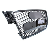 RS4 Style Honeycomb Black Front Grille For Audi A4 S4 B8 2009–2012
