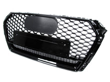 RS4 Style Honeycomb Front Bumper Grille For Audi A4 S4 B9 2017–2019