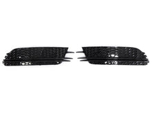 Black Front Bumper Fog Light Covers For Audi A6 C7 Non-S-Line 2012-2015