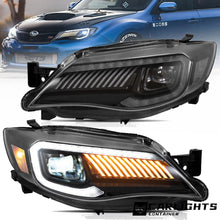 Projector LED Headlights w/Startup For Subaru Impreza 2008-11 WRX 2012-14