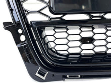RS4 Style Gloss Black Honeycomb Front Grille For Audi A4 S4 B8 2009–2012