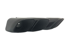 Square Exhaust Tips Brushed/Black for Porsche Macan Base 2.0 2014-2018