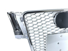 RS5 Style Chrome Honeycomb Front Grille For Audi A5 S5 B8 2008–2012