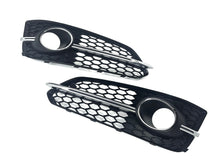 Honeycomb Fog Light Grille Covers Left+Right Audi A8 S8 W12 2015-2018