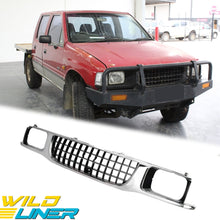 Chrome/Black Front Upper Grill 4x14 For Holden Rodeo TF 1993-1995