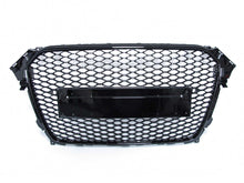 RS4 Style Honeycomb Front Grille Badgeless For Audi A4 S4 B8.5 2013–2016