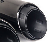 Left + Right Black Exhaust Tips Twin Muffler Pipe for VW Touareg 2011-2018