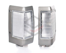 Pair LH+RH Corner Light Park Lamp Grey For Nissan Navara Ute D21 1992-1997